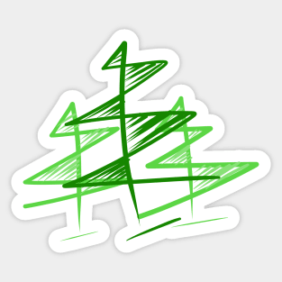 Minimalist pine tree Sticker